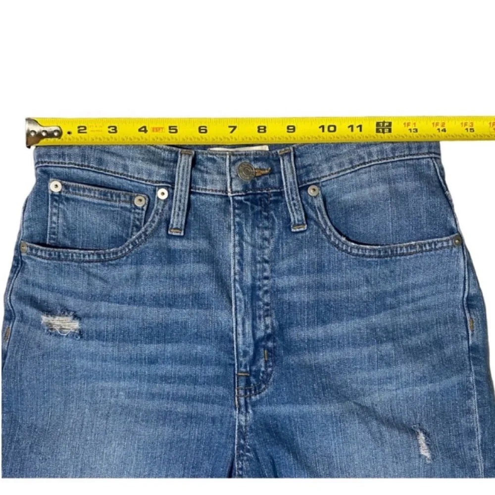 Madewell Classic Straight Distressed Light Wash Jeans Size 27